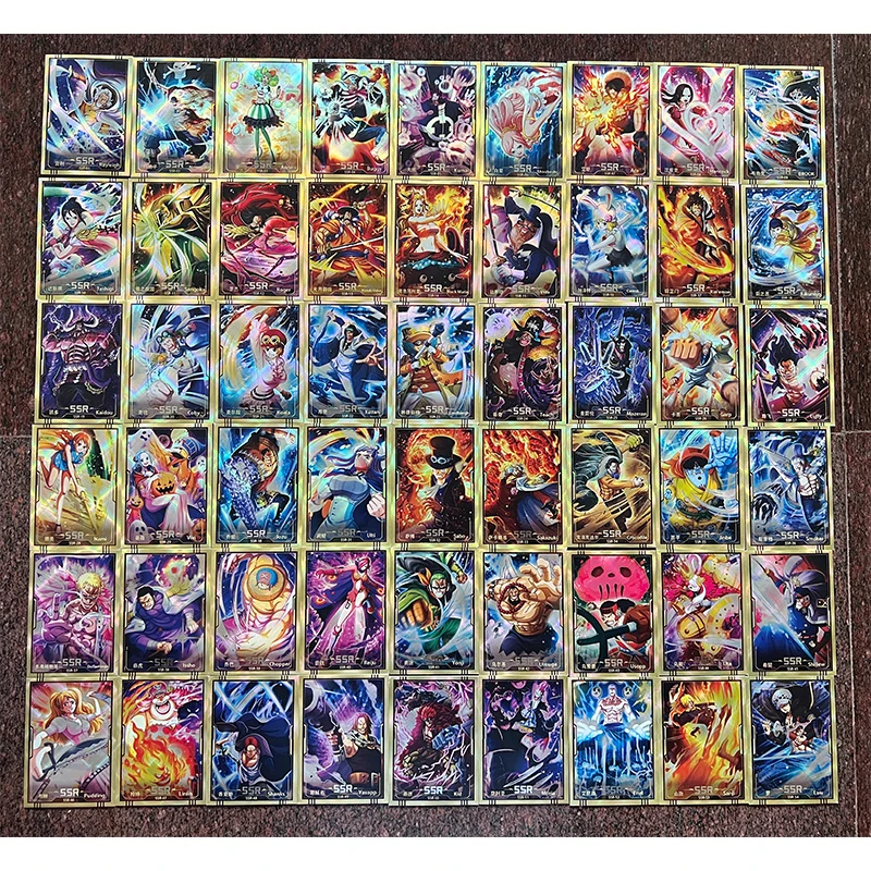 Huangshi One Piece Puzzle-Cr-Sp-Ur Series Anime Characters Nefertari D Vivi Cartoon Toys Collection Card Christmas Birthday Gift