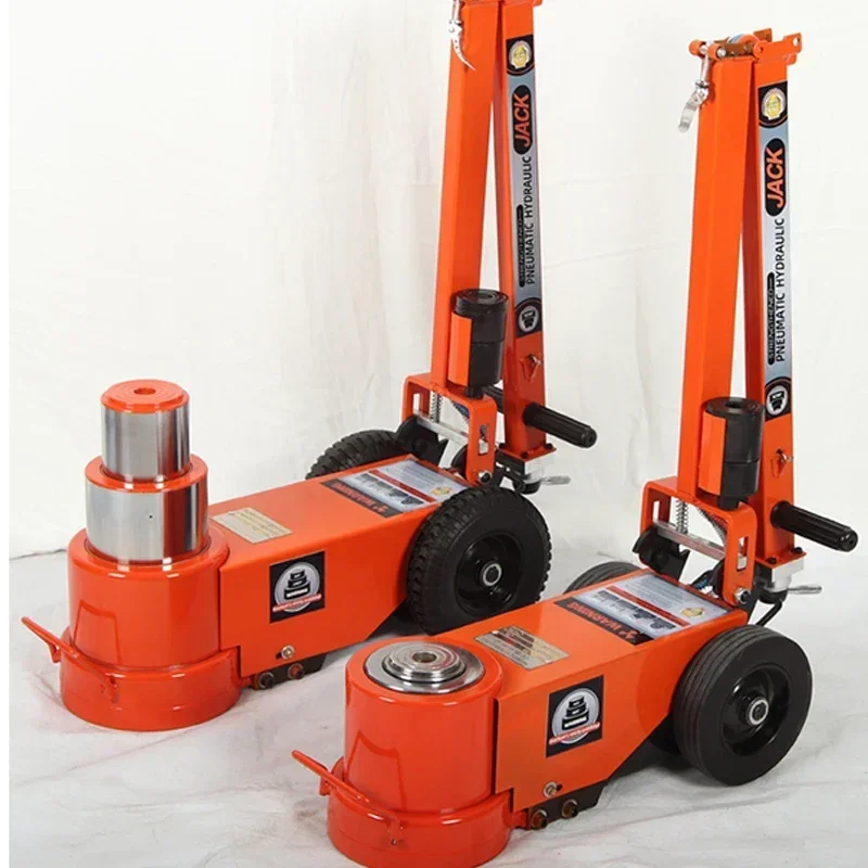 New Upgrade 0.8-1.2Mpa Pneumatic Jack 30 Tons New V Big Car Hydraulic  Top Double Section Auto Repair