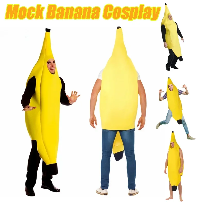 

Потрясающий костюм банана: роскошный комплект, идеально подходящий для вечеринок на Хэллоуин, косплей-мероприятий и запоминающихся ролевых игр.