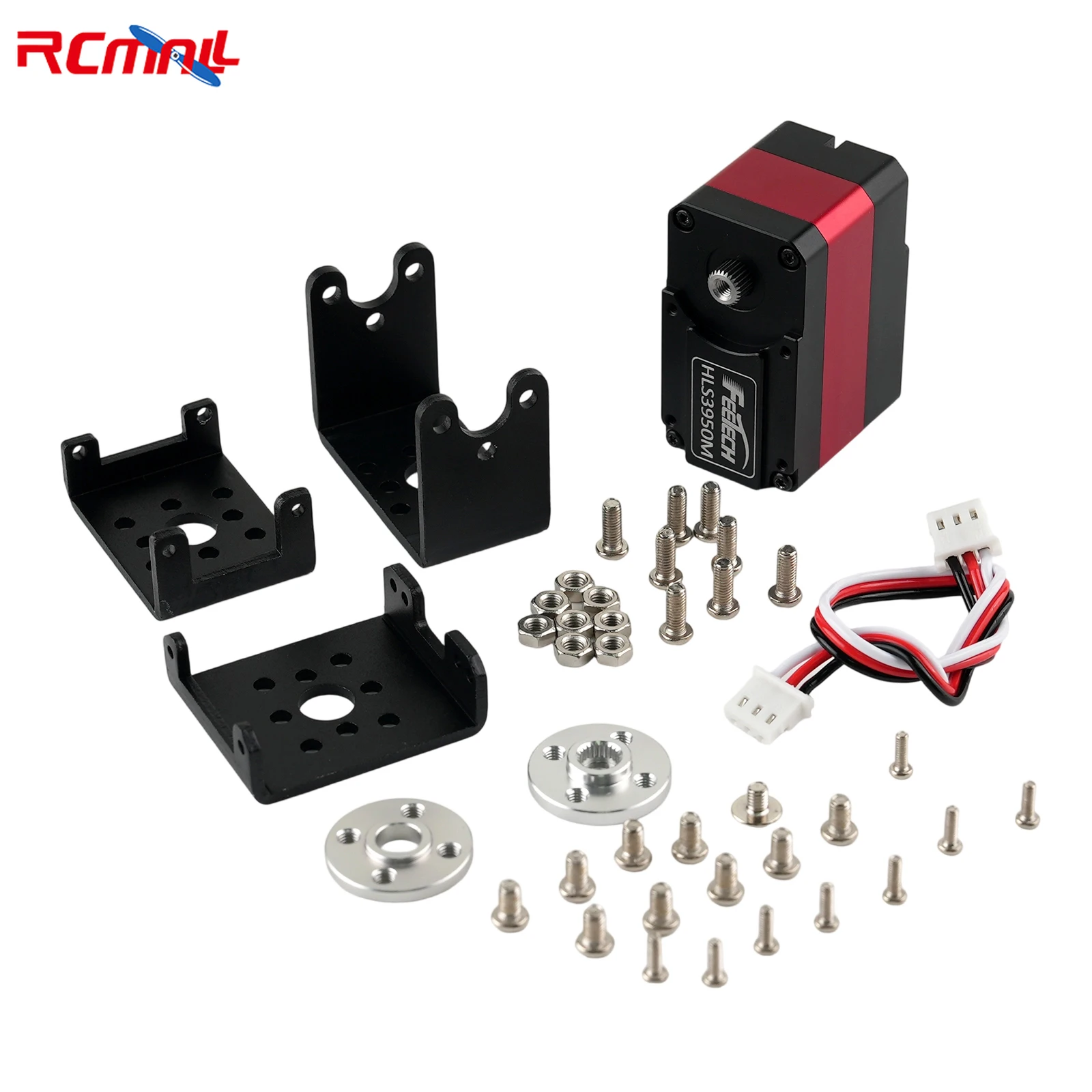 

Feetech 12V 50KG Coreless Motor Double Shaft Constant Force Servo Steel Gear Serial Bus Servo with 360-degree Controllable Angle