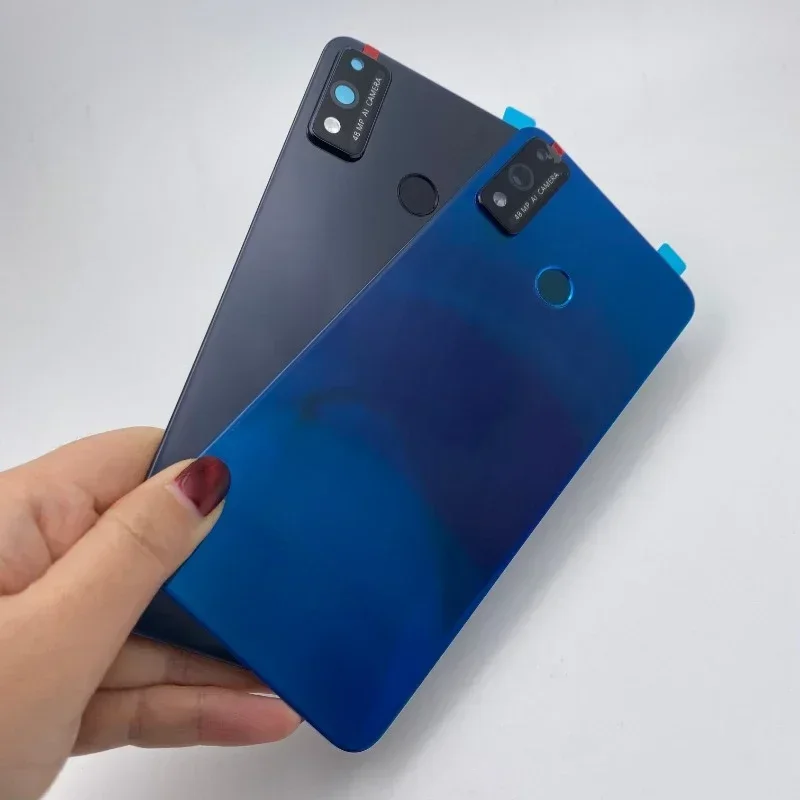 

Back Battery Cover Rear Glass Door Housing Case with Camera Lens for Huawei Honor 9X Lite