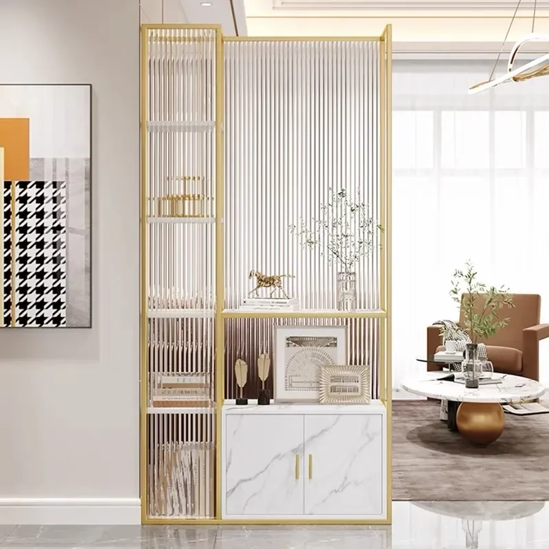 Modern Simple Door Screen Partition Living Room Porch Cabinet Shelf Decorative Foyer Blocking Office Divider Storage Unit