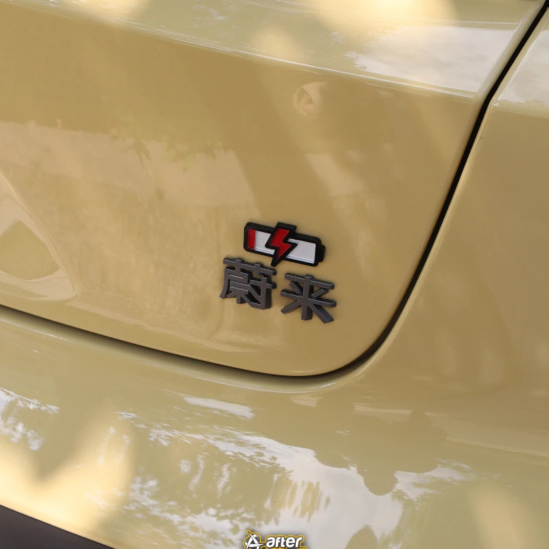 In Stock 3D Crystal Car Sticker Creative Battery Lighting Logo Decal Exterior Rear Glass Decor For Electric Vehicle