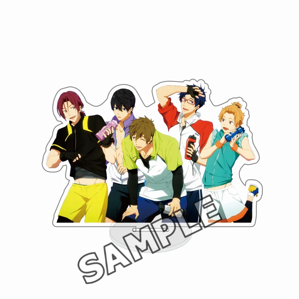 Complete Series15CM Hot Anime Free! Acrylic Stand keychain Model Cosplay Characters Ornament Accessories Goods Collection Gifts