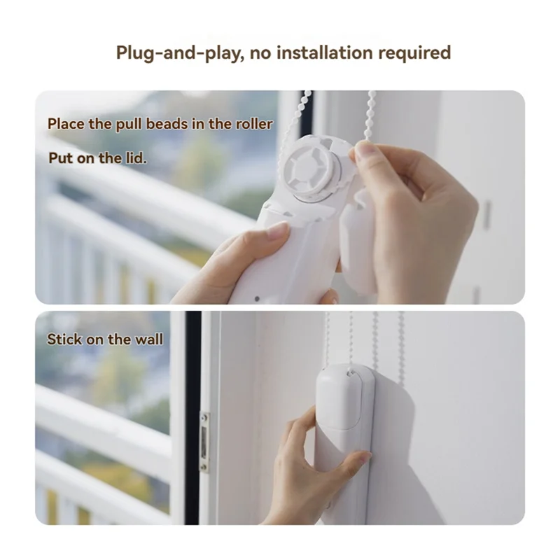 SQPP-Tuya Smart Bluetooth rouleau ombre moteur d'entraînement App contrôle rideau moteur tirer perle levage Robot