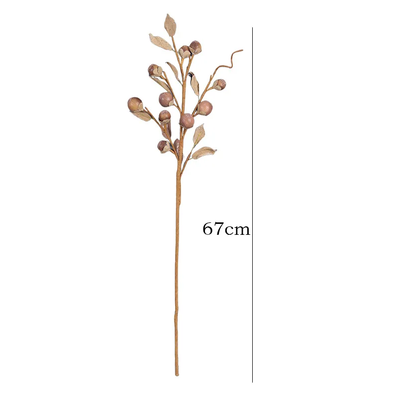 Lebensechte verwelkte Zweige Beere künstliche Blumen für Wohnzimmer Hochzeit Dekor gefälschte Blumen Weihnachten Party Tisch Vase Dekor – Detail 3