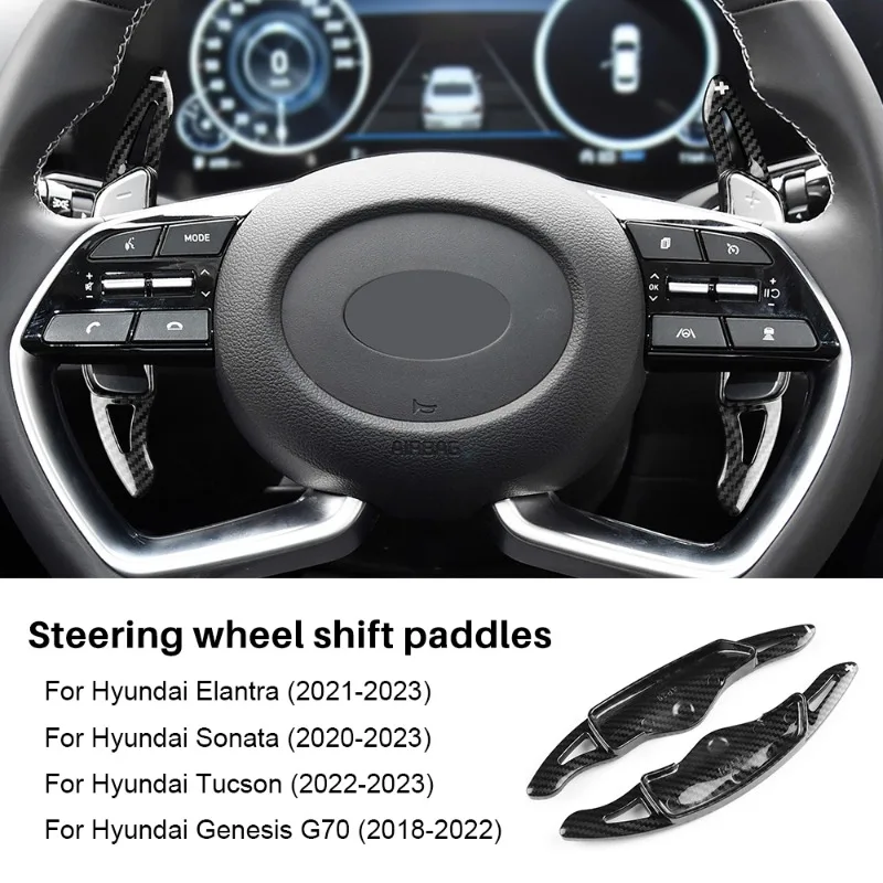 

Car Steering Wheel Shift Paddle Shifter Extension For Hyundai Elantra Sonata Tucson Genesis G70 2020 2021 2022 2023 Accessories