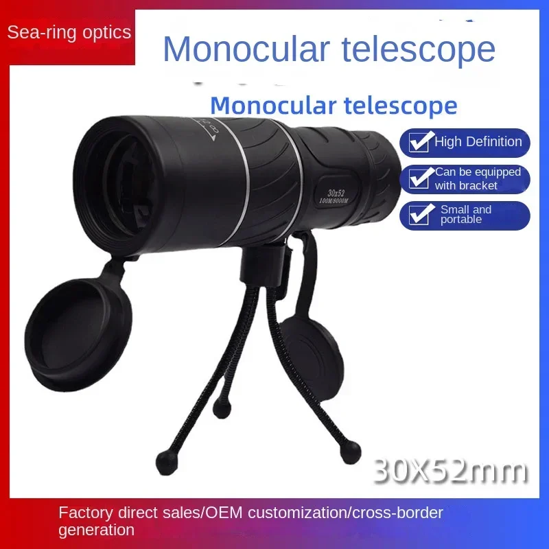 Low-light Night Vision Can Take Pictures Monocular Telescope with Bracket,  Outdoor  View Camping Monocular Telescope