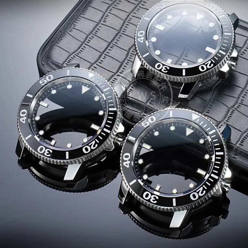 For Tissot Starfish T120.607 Series High Quality Watch Stainless Steel Case Ceramic Ring Scale Ring with Glass Metal Case