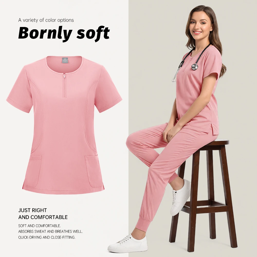 Ensembles de médecin et d'infirmière de clinique dentaire d'hôpital de grande taille, uniformes d'hôpital, Costume de chirurgien médical, vêtements de soins infirmiers pédiatriques, Costume de travail