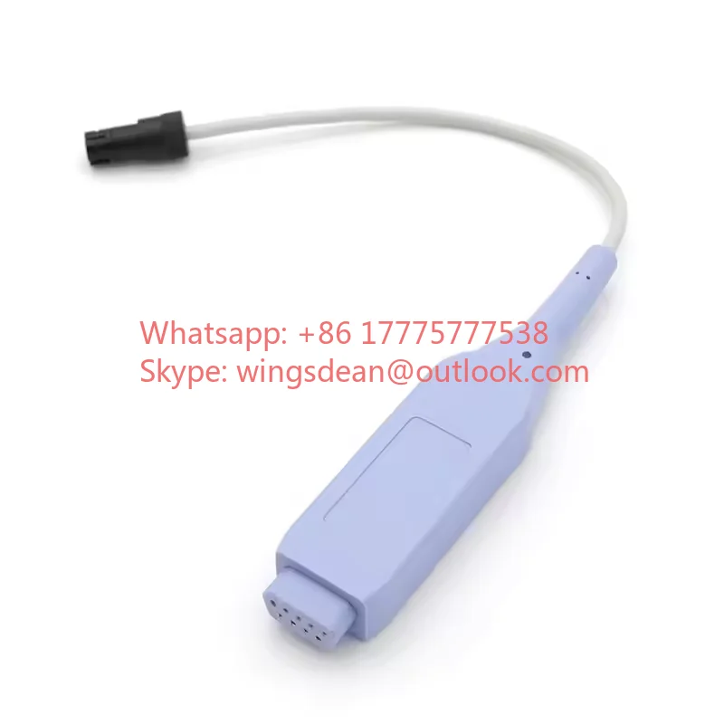 Compatible with RESMEDGeddit Medical 9pin SpO2 Cable Blood Oxygen Probe Adapter, with Ninon Short Wire Reusable