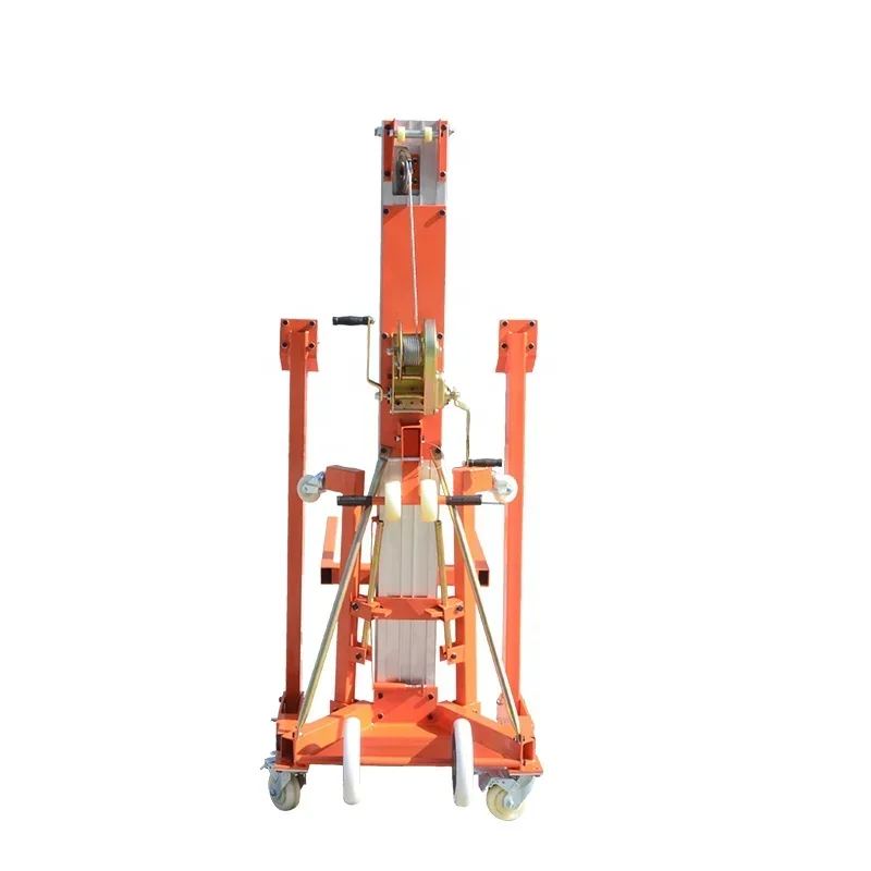 In Stock Material Lifts Hand-Operate Aluminium Lifting Equipment Support Customization
