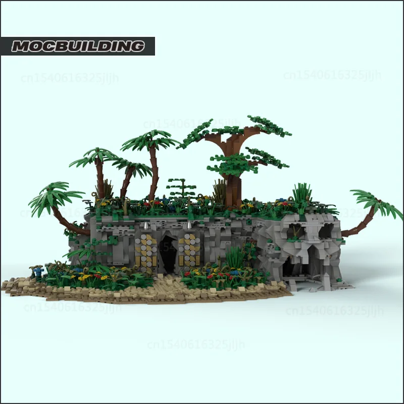 The Island Moc Building Blocks Beach Technology Bricks DIY Assembly Model Sets Creative Collection Toys Xmas Gifts