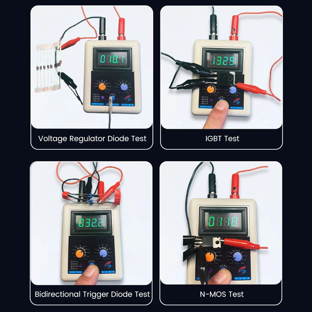 Imagem -04 - Transistor Tester Tensão 03500v Igbt Diodo Mos Triode Mov Capacidade de Tensão Led sem Stand