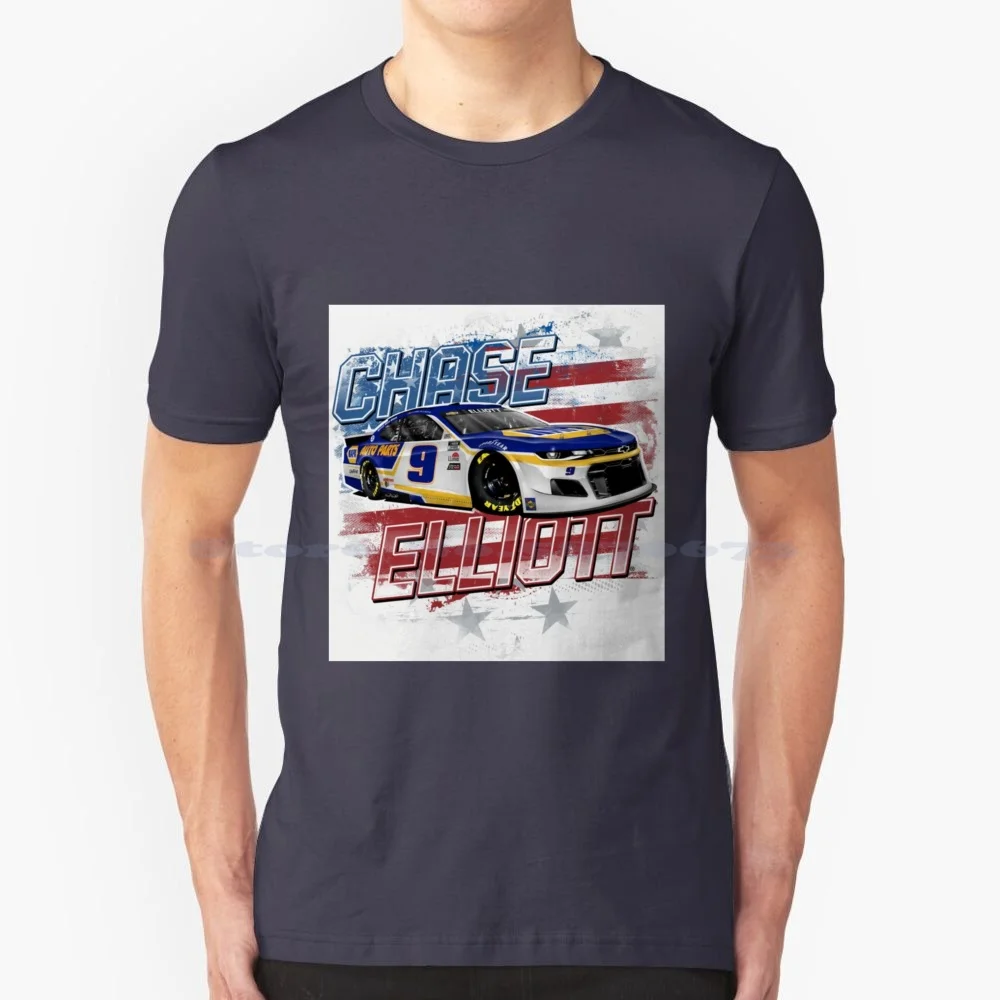 Chase Elliott T Shirt 100% Cotton Tee Racing Race Hotweel Fast Drive Kyle Larson Hendrick Motorspot Denny Hamlin Kevin Harvick