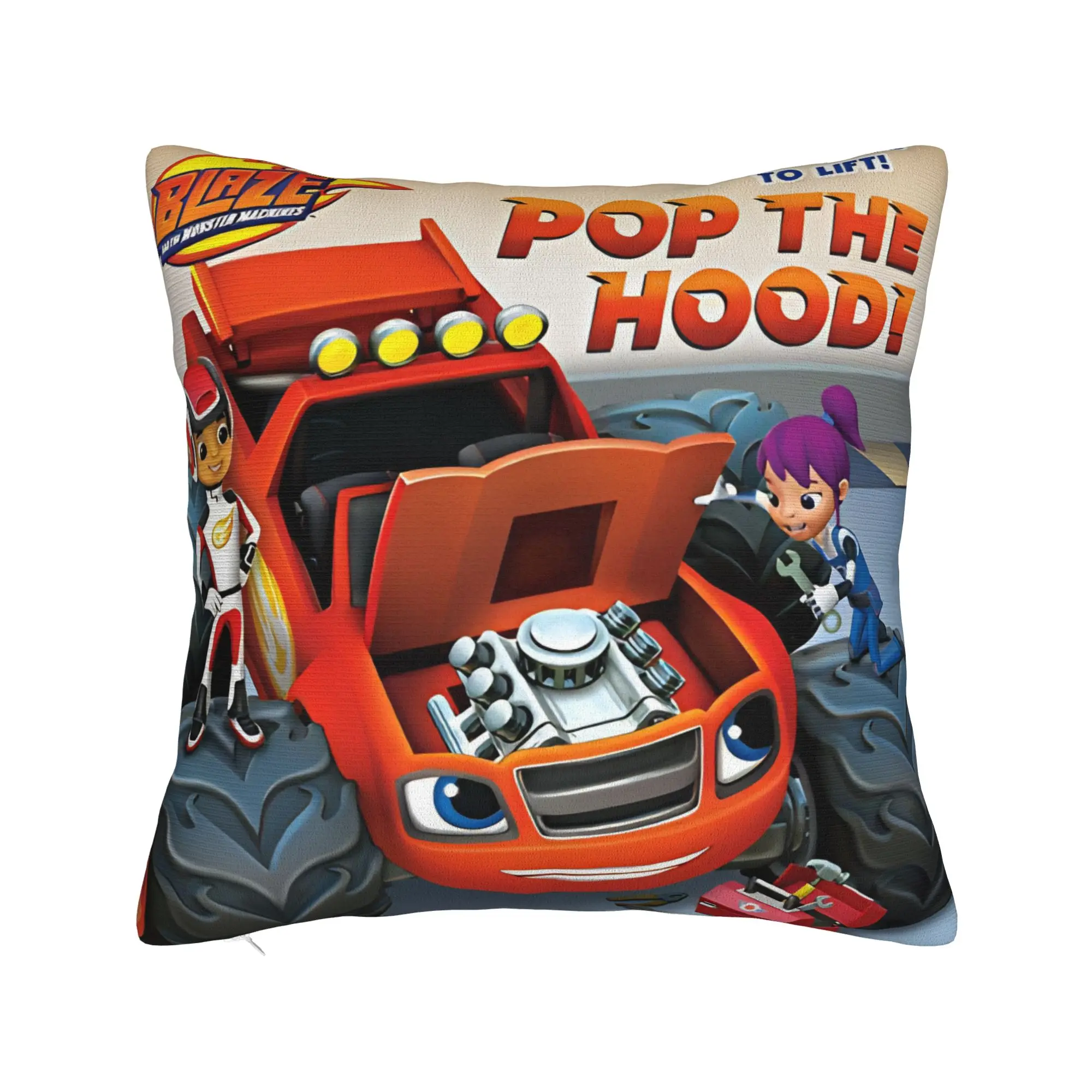 Decorative Pillow Cover Blaze and the Monster Machines Stuff Bedroom  Pillow Case Cover Square Multi-Size