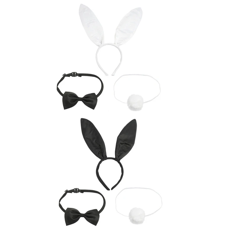 652F Rabbit Headband Costume Bunny Cosplay Costumes For Women Easter Bunny Costume Set Bunny Tutu Costume Party dress Up