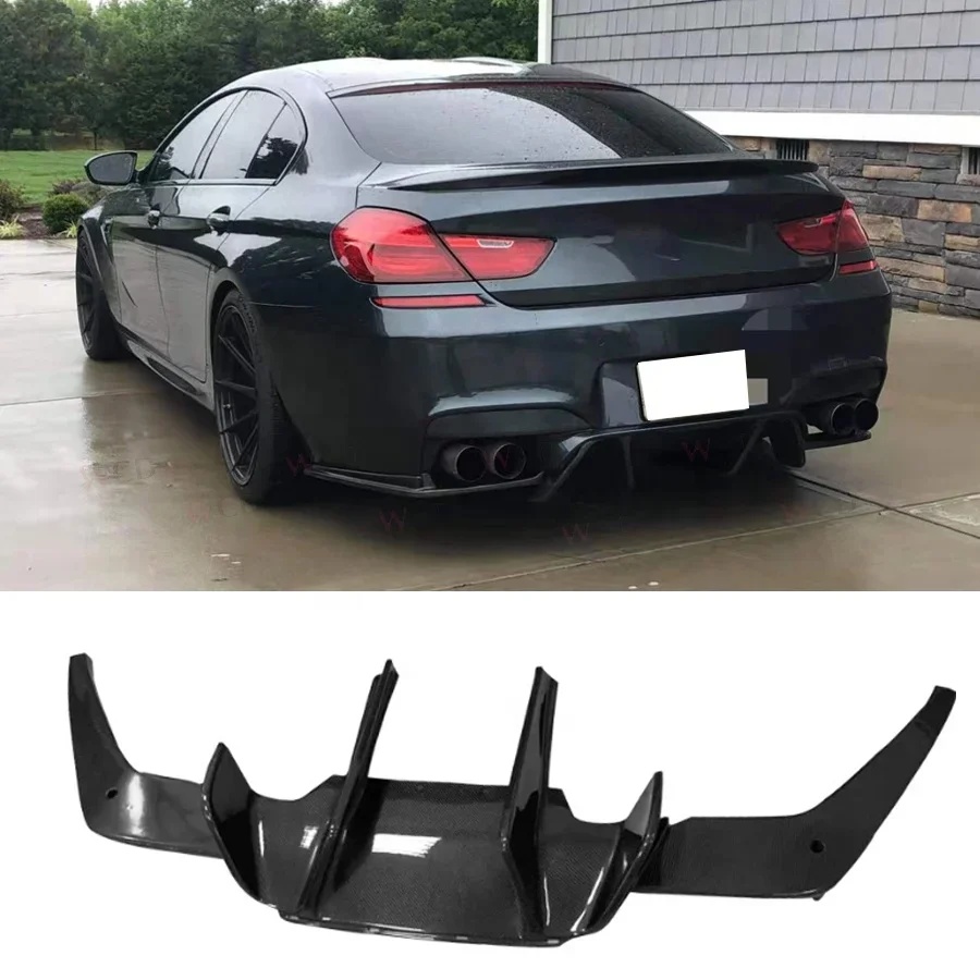 

M6 F06 FD Style Carbon Fiber Rear Diffuser For Bmw 6 Series M6 F06 F12 F13 M6 2012-2016 Rear Bumper Lip Car Parts