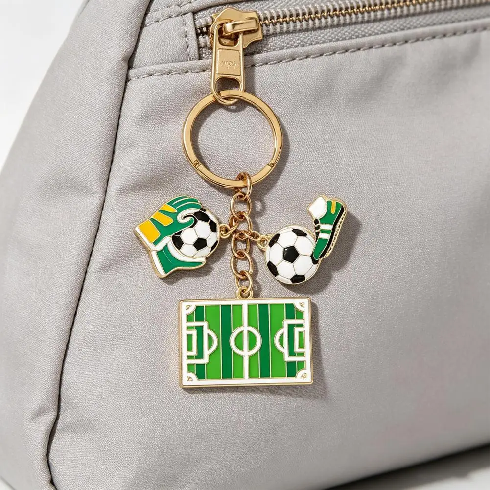 Football Memorabilia Accessory Football Keychain Football Jersey Keychain with Enamel Color Lightweight Accessory Portable