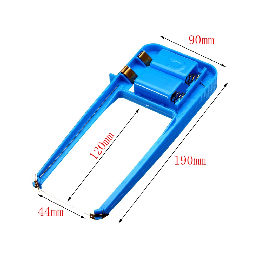 Blue Plastic Hot Wire Polystyrene Foam Cutter Electric Wire Needle Shape For Arc Curve Arbitrary Cutting Foam Flat Hand Tools