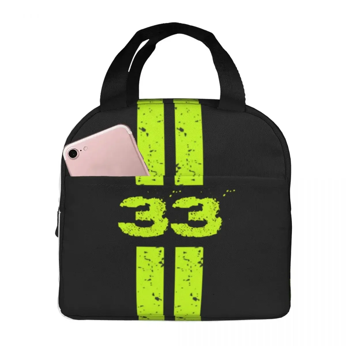 Dutch Racing Driver Verstappens Insulated Lunch Bags for Camping Travel Resuable Thermal Cooler Bento Box