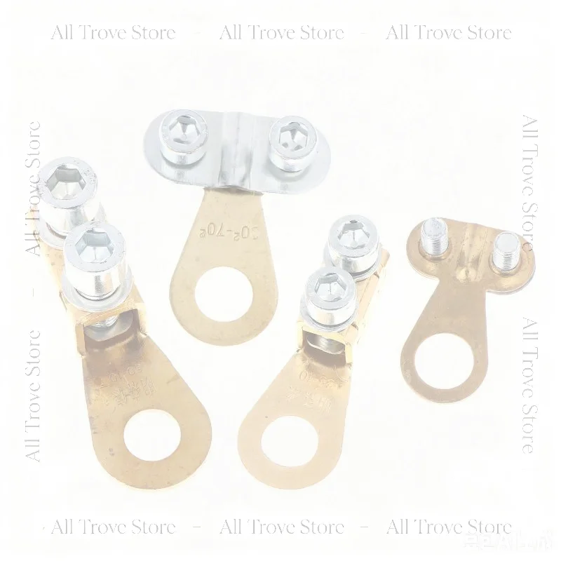 Heavy-Duty Car Battery Terminals with Thickened Pure Copper Wiring Replacement Battery Clip and Pile Head Terminal Connector
