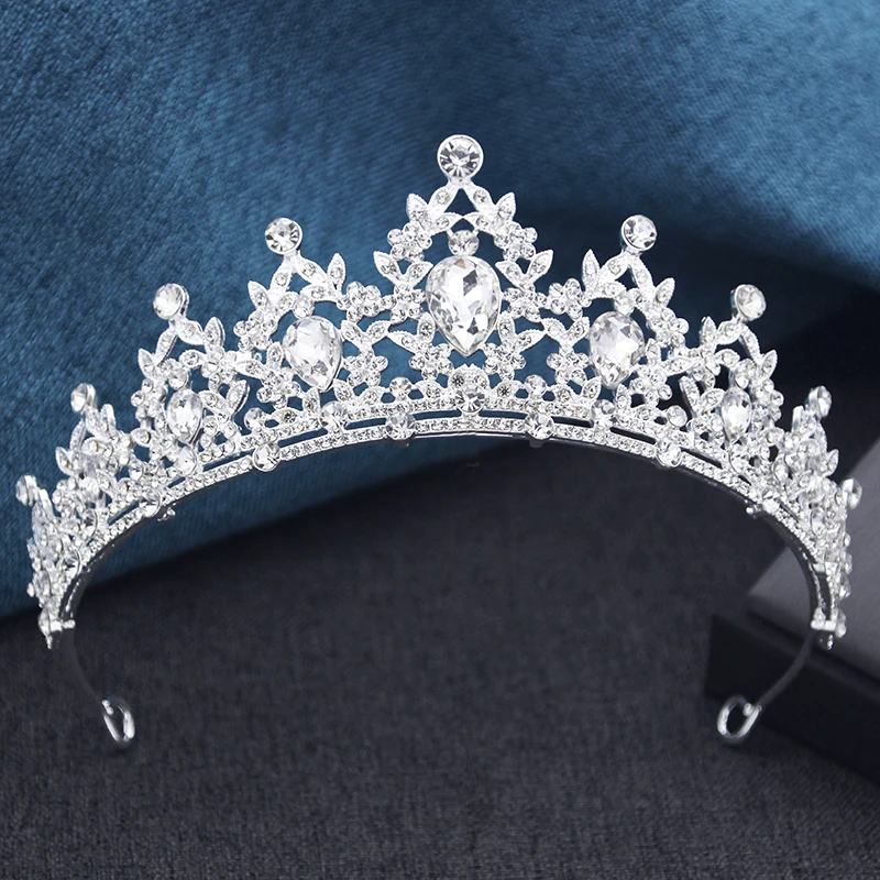 15 Farben Prinzessinnen-Krone Braut-Diademe und -Kronen für Frauen Abschlussball Geburtstag Hochzeit Haarschmuck Party-Kopfschmuck