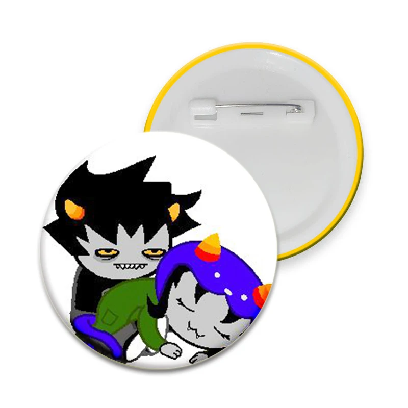 32/44/58mm Anime Character Brooches Gamzee Makara Cartoon Soft Button Pins Creative Badge for Backpack Clothes Decoration Gifts