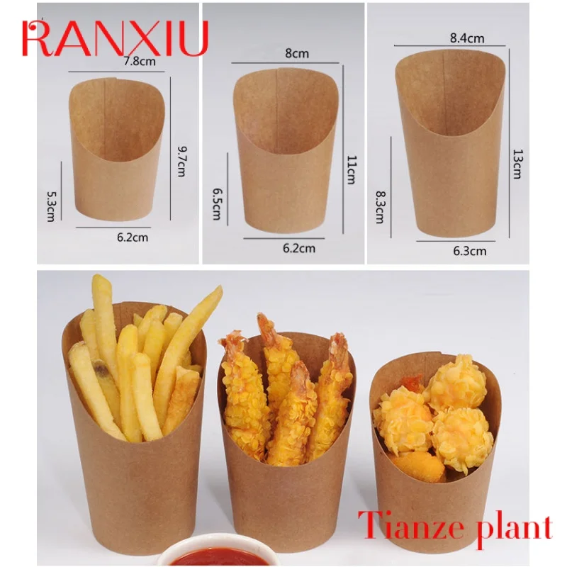 Custom Custom Printing Food Packing French Fries Chicken Sushi Take Away Box Fast Food Disposable Burger Box Packaging