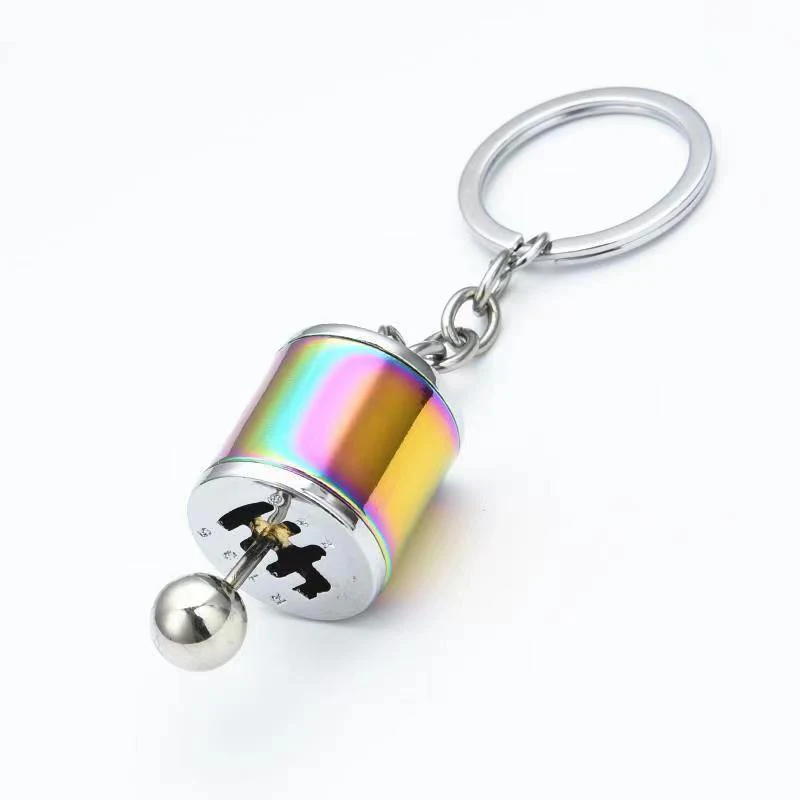 Metal Keyring Creative Car Shifter Keychain Antistress Fidget Toys For Anxiety ADHD Autism Sensory Juguetes Ansiedad Y Estrés