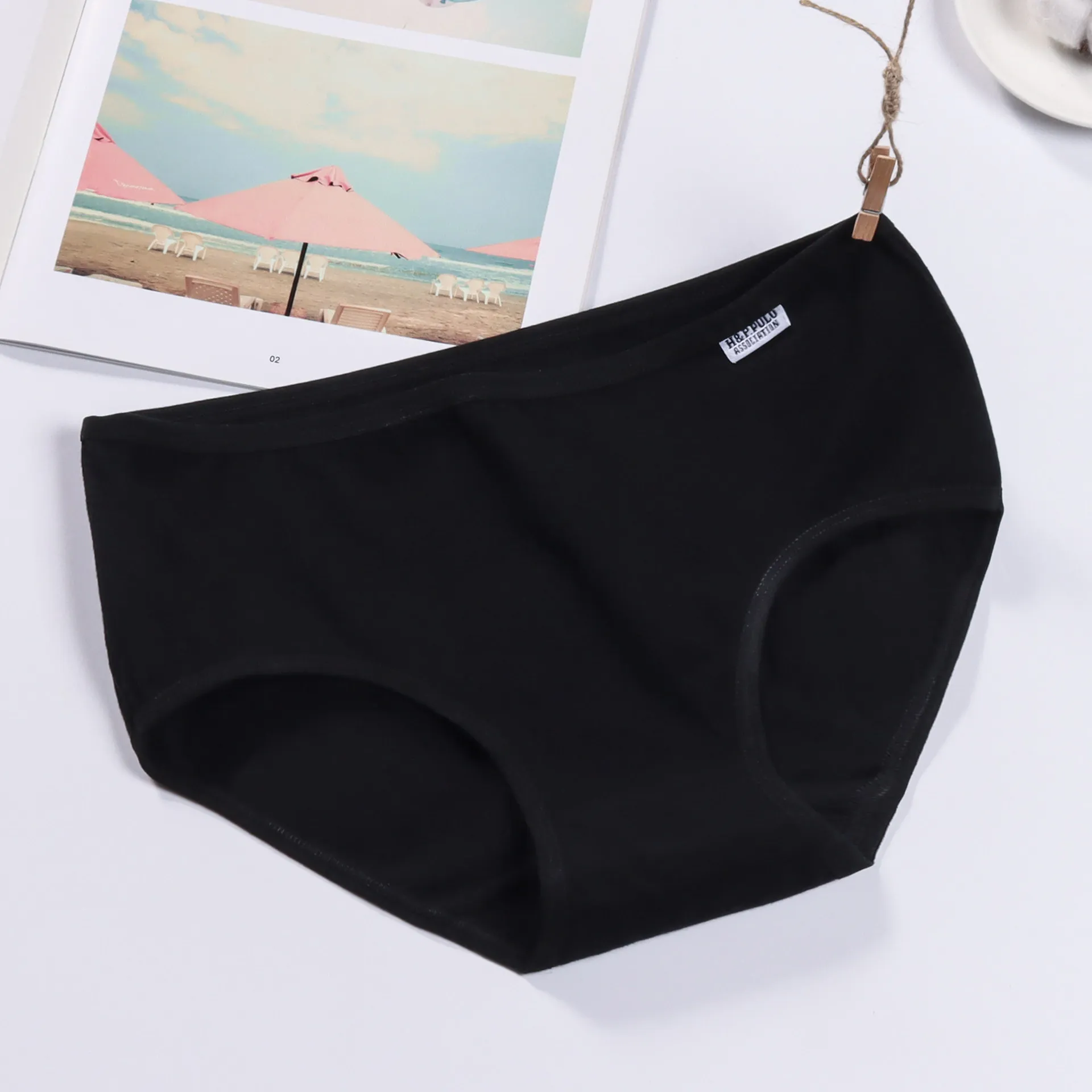 3PCS/Set Cotton Briefs Underwear Antibacterial Crotch Lingere Women Middle Waist Panties Female Breathable Seamless Intimates