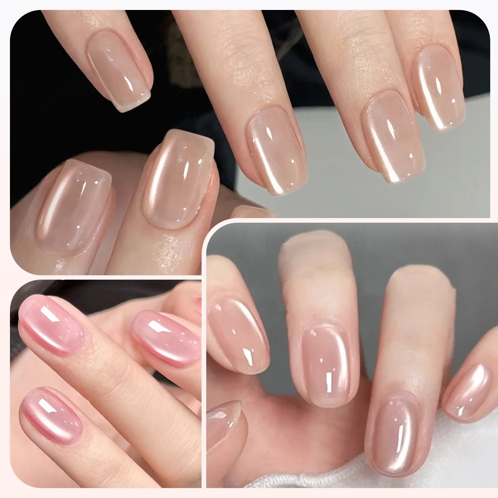 UR SUGAR 15/7ml Gel Nail Polish Jelly Glass Cat Magnetic Gel Pink Silver Semi Permanent Glitter Magnet Soak Off UV/LED GelVarnis