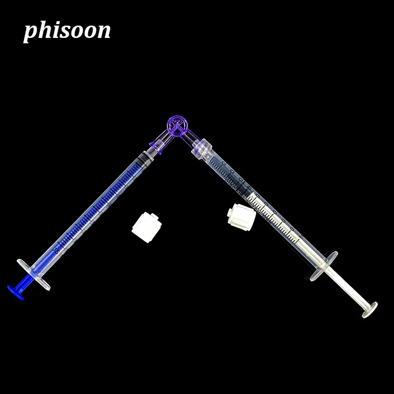 Two-way suction tube syringe flush adapter plug valve  for Clinical Hospital Luer Lock Adapter 2-Way Stopcock Flexiable