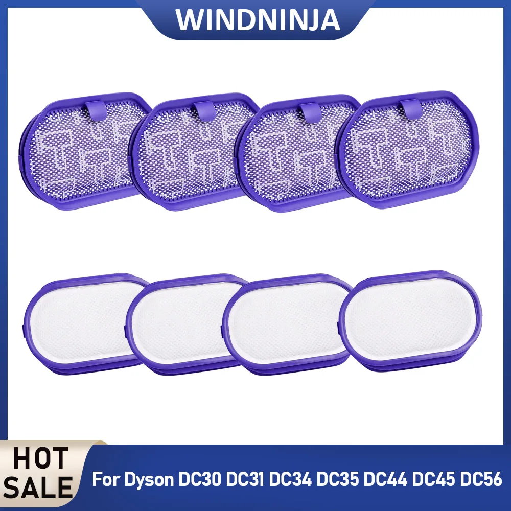 Filtro Hepa para aspirador de pó Dyson DC45 DC30 DC31 DC34 DC35 DC44, acessórios de filtro HEPA, ferramenta de limpeza, 1-12 peças