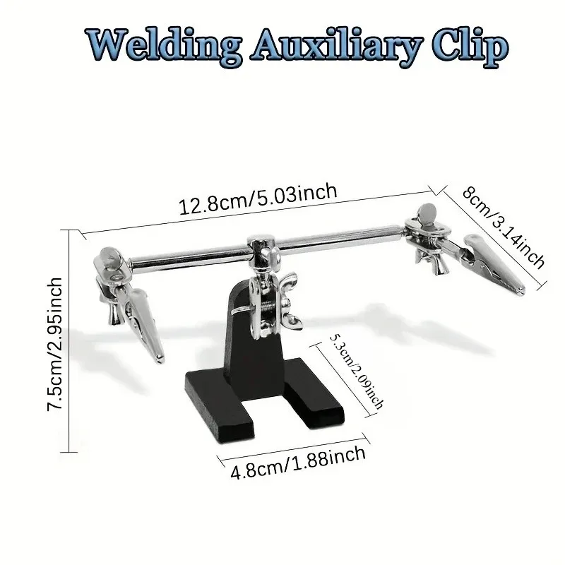 Helping Hands Auxiliary Soldering Holder Optional Magnifier Adjustable Crocodile Clamp Stand Jewelry Precision Craft Tool