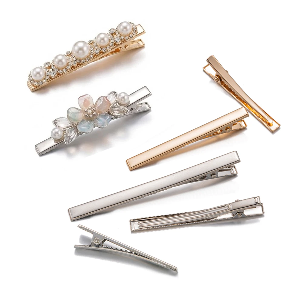 

10 шт. заколок для волос 47/60/80 мм, свадебные украшения для волос, материалы для изготовления заколок, бантов и других аксессуаров для женщин