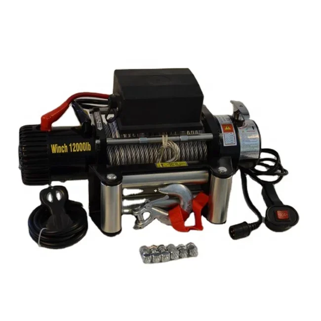 2000lb DC 12 V Car Winch Mini 12 V Electric Winch