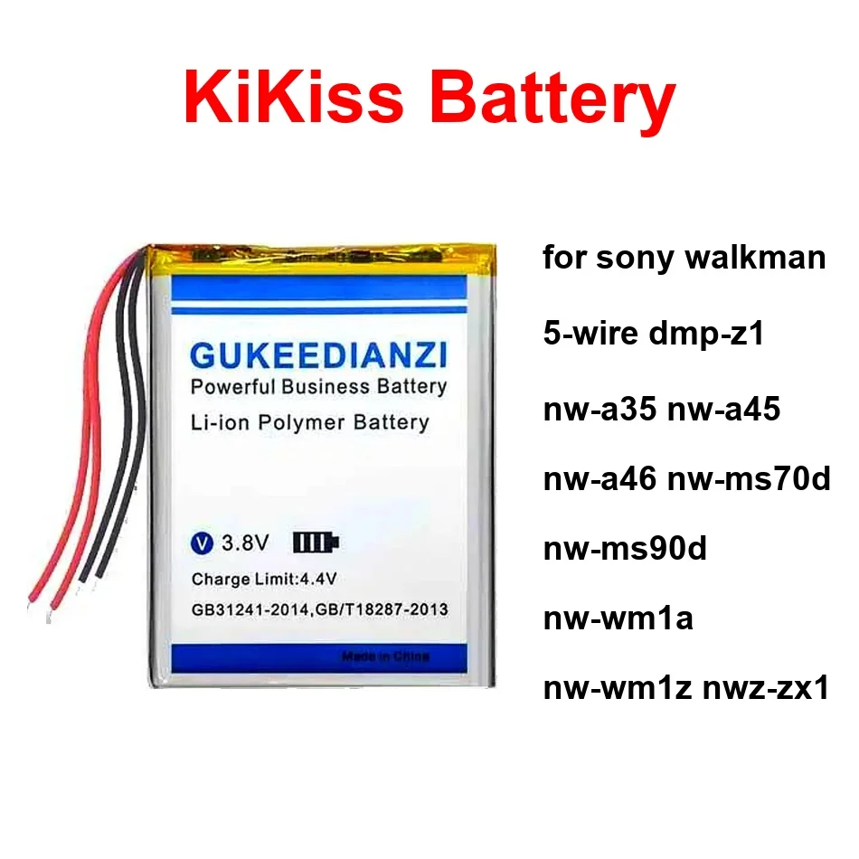 

Battery LIS1626HNPC LIS1623HNPC For Sony Walkman 5-Wire Dmp-Z1 NW-A35 NW-A45 NW-A46 NW-Ms70d NW-Ms90d NW-Wm1a NW-Wm1z Nwz-ZX1