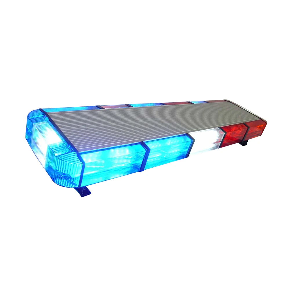 60 Dual Row Light Emitting Diode Emergency Truck Light Strip Amber with Rising and Alley Lights