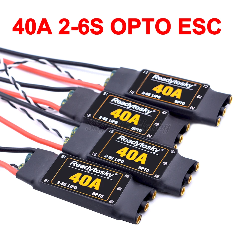 1PCS 2PCS 4PCS 40A ESC OPTO 2-6S Brushless ESC Electronic Speed Controller For F450 X500 S500 ZD550 RC Helicopter Quadcopter