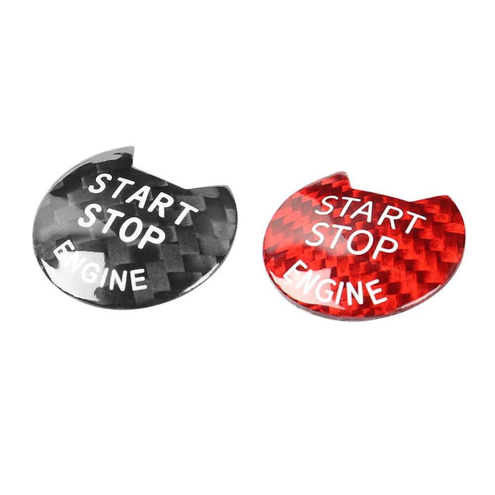 Car One Key Engine Start Stop Push Button Cover Sticker Carbon Fiber Auto Interior Decorative Knob Decals for Nissan Infiniti - view 4