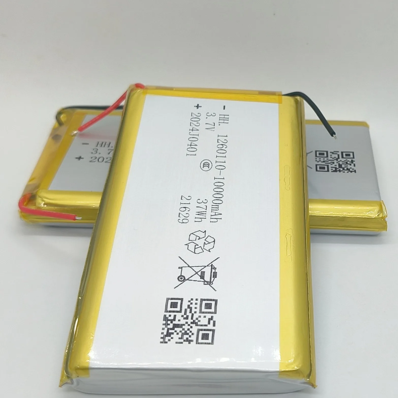 

Литий-полимерный аккумулятор 3.7V 10000mAh 1260110 для повербанков, DIY проектов, GPS-устройств. Реальная емкость, большая емкость, литий-ионные перезаряжаемые батареи.