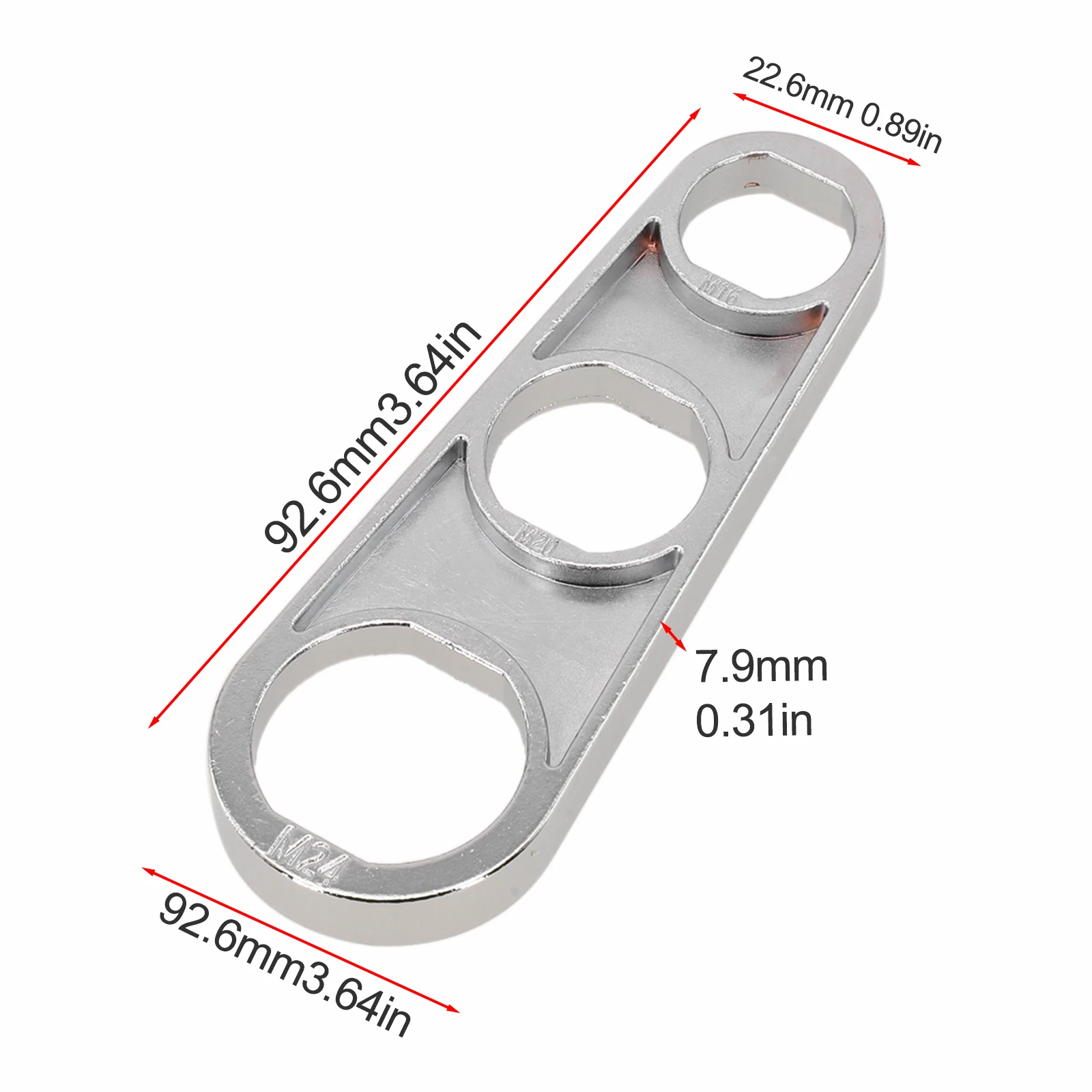 6in1 Wrench Faucet Aerator Disassembly Wrench Water Flows Adjusting Faucet Bubbler Wrench Plumber 92.6*32*22.6mm Wrench