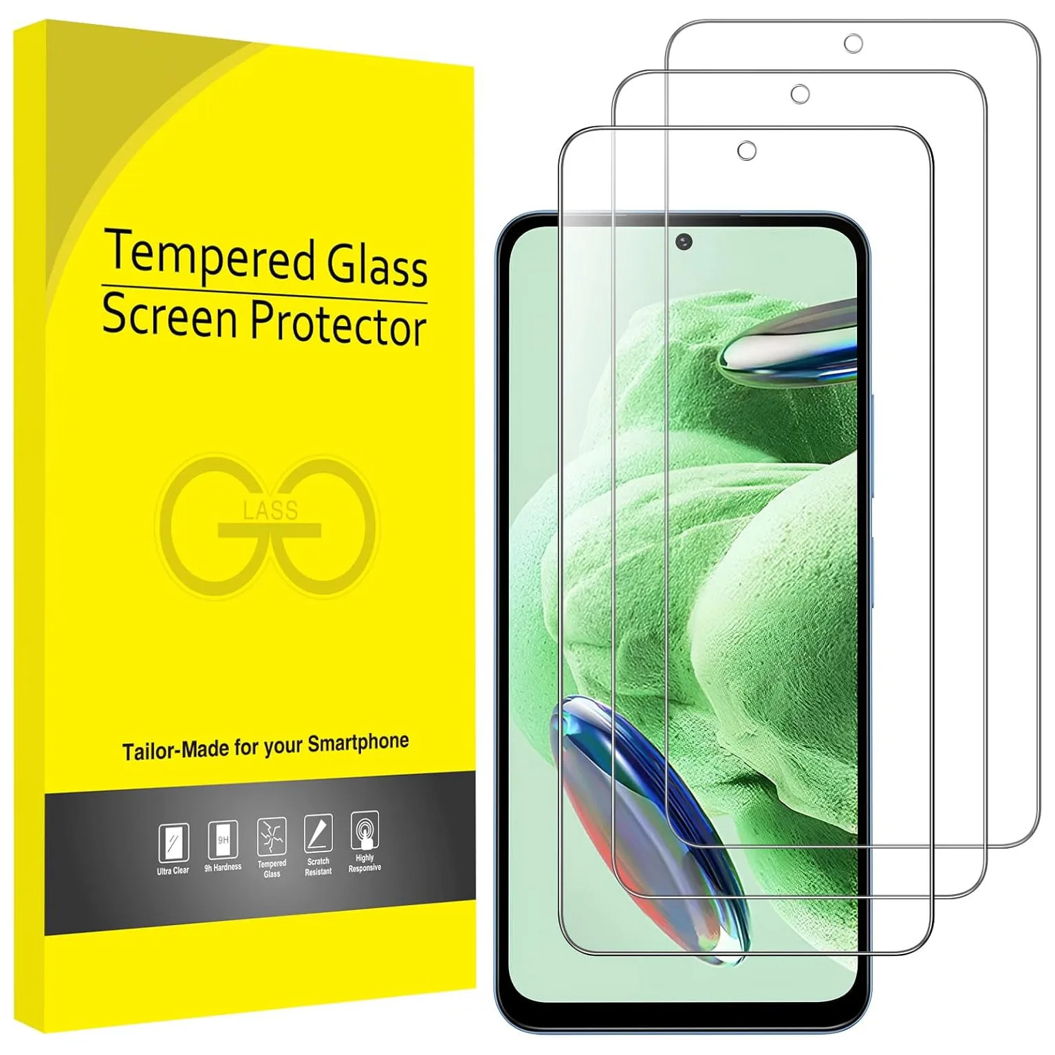 

3pcs Tempered Glass Screen Protectors For Xiaomi Redmi K50/K50i/K50 Pro/K50 Ultra/K50 Gaming Glass Film