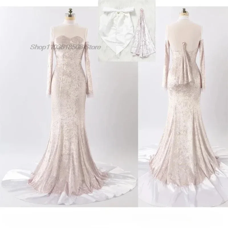 DY20 مخصص الغريبة المرحلة ميزي تأثيري فستان سهرة طويل زي شعر مستعار الدعامة مرحلة الأداء الملابس R7 النساء يتوهم حفلة عيد الميلاد