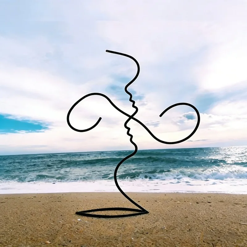 Internet-famous check-in landscape art photo background ornaments