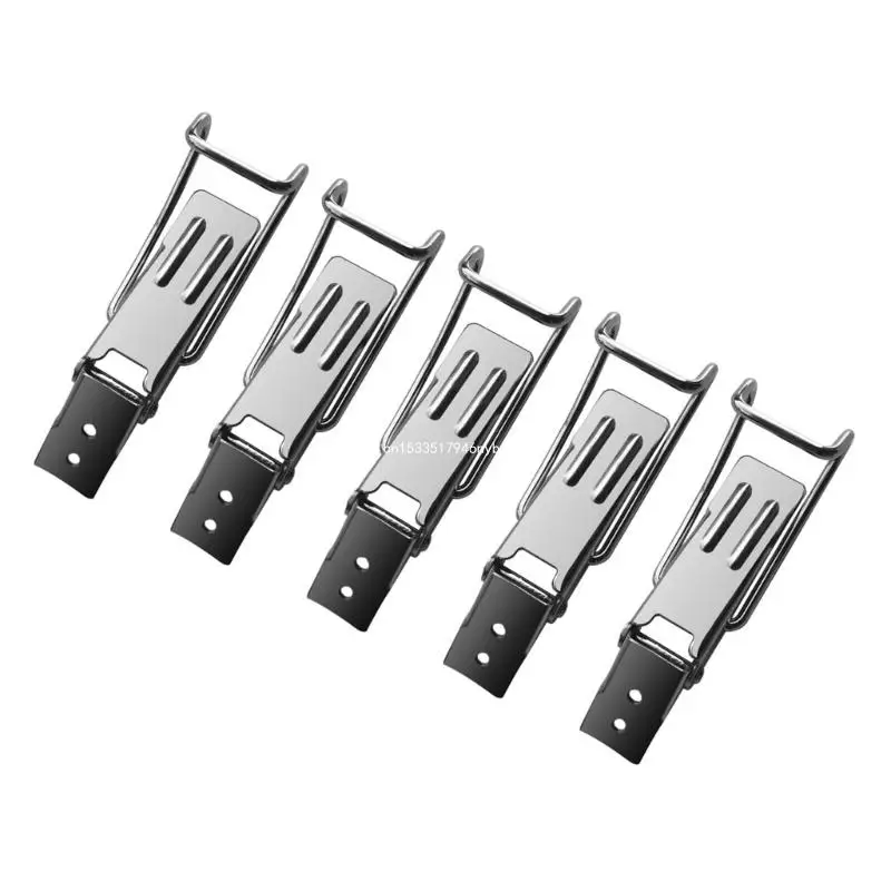 

5Pieces Multifuntional Vacuum Cleaner Drum Clasp Stainless Steel Texture Office Vacuum Part for 15L/30L/70L/80L Models Dropship