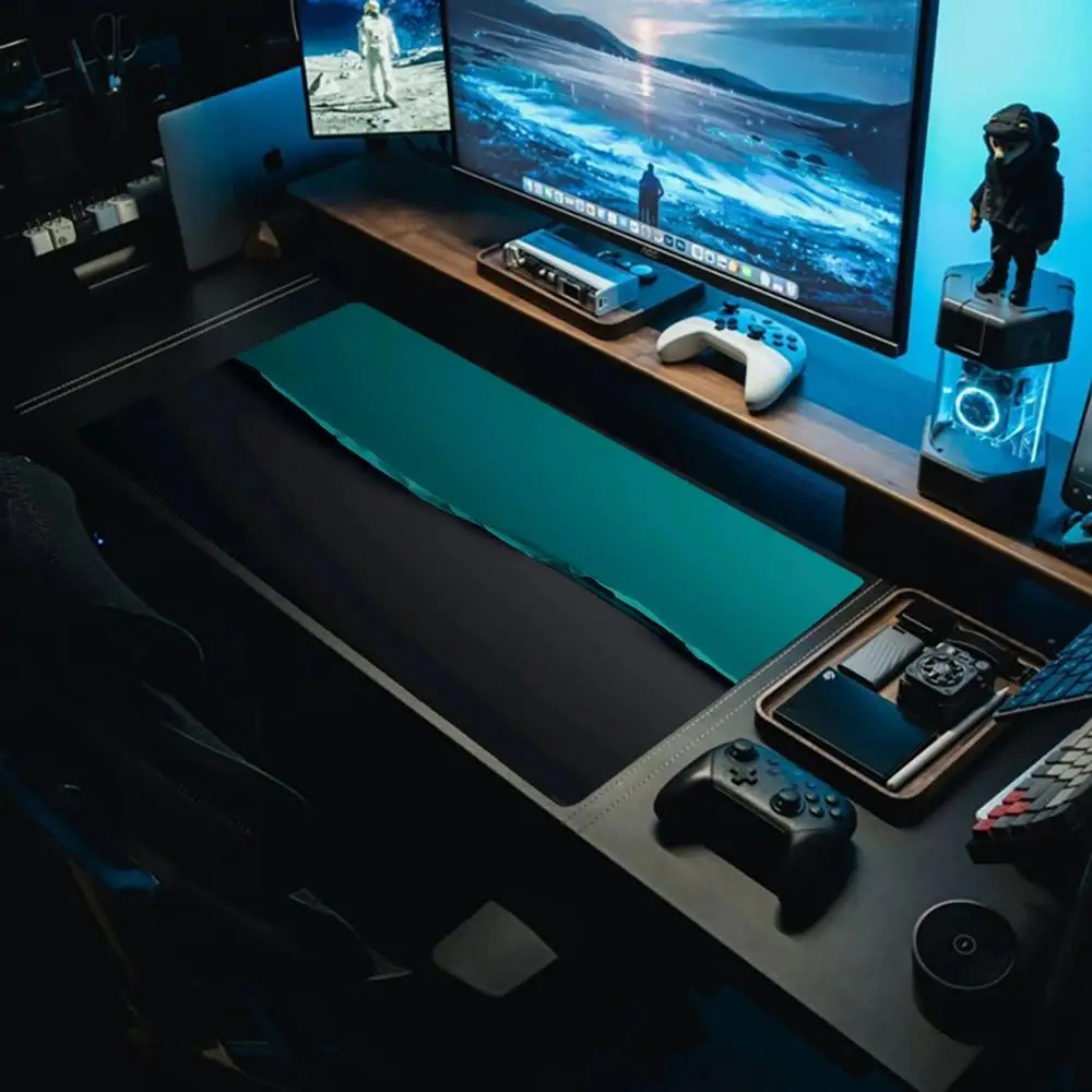 

Blue-Black Tears: The Gap in Minimal Art Mouse Pad Extra large waterproof and stain-resistant mouse pad