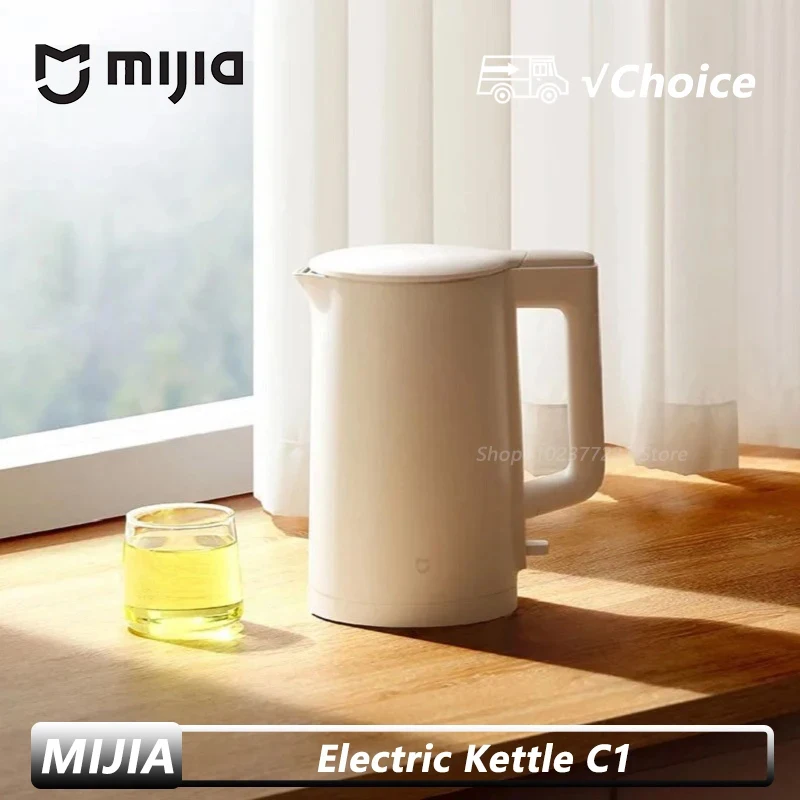 

Электрический чайник MIJIA C1, быстрый нагрев, нержавеющая сталь, 1500 Вт, 220 В, 1,5 л, умный электрический чайник для дома