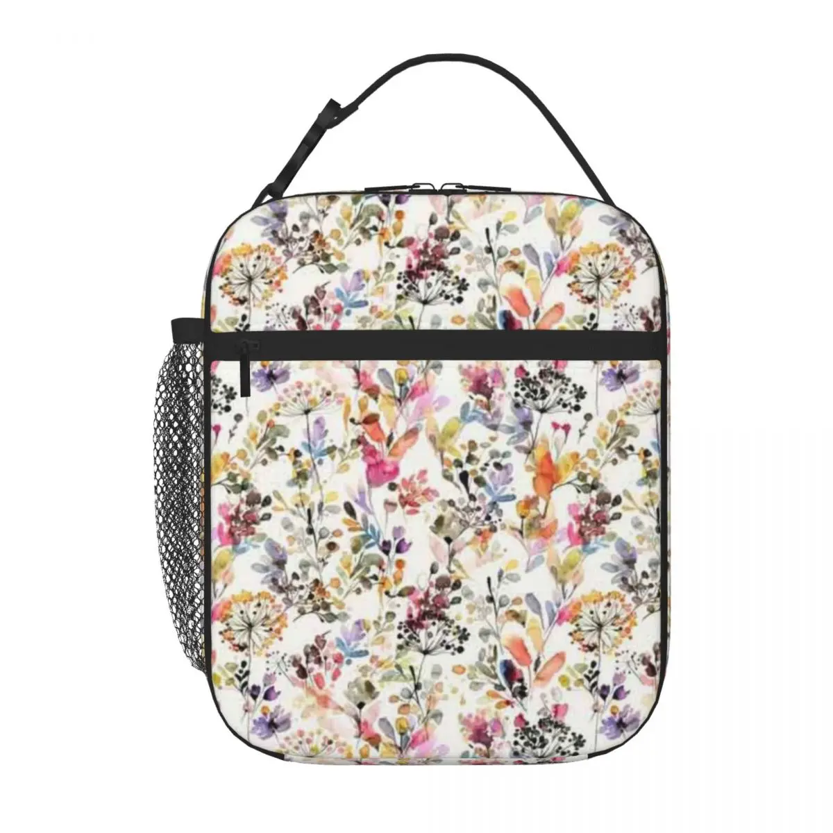 Bestselling Wild Flowers And Plants Watercolor - Wild Nature Botanical Print Cartoon Cooler Tote Train Ride Cooler Tote